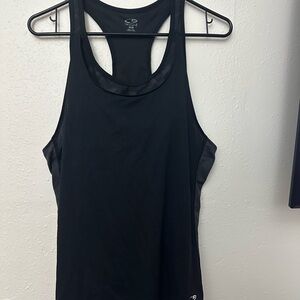 Black Sleeveless Tank Top with Scoop Neck